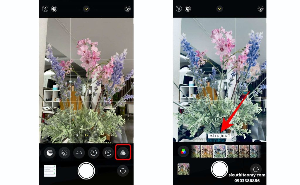 bộ lọc chụp ảnh, chụp ảnh iphone 12