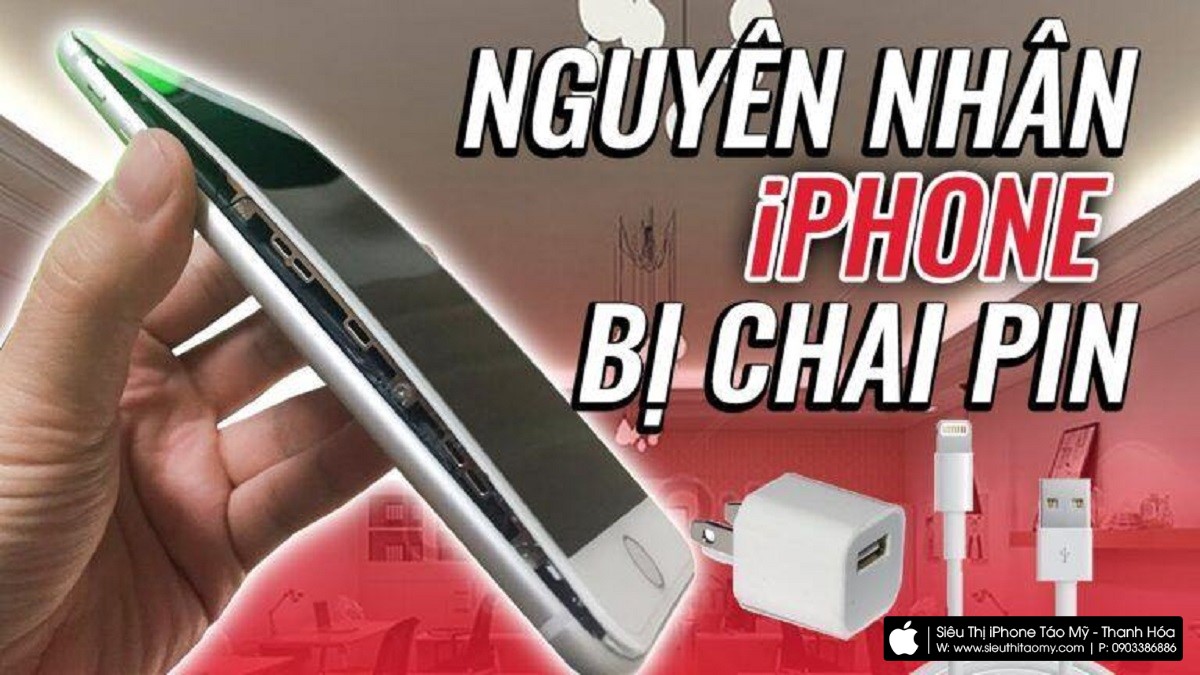 nguyên nhân iphone bị chai pin