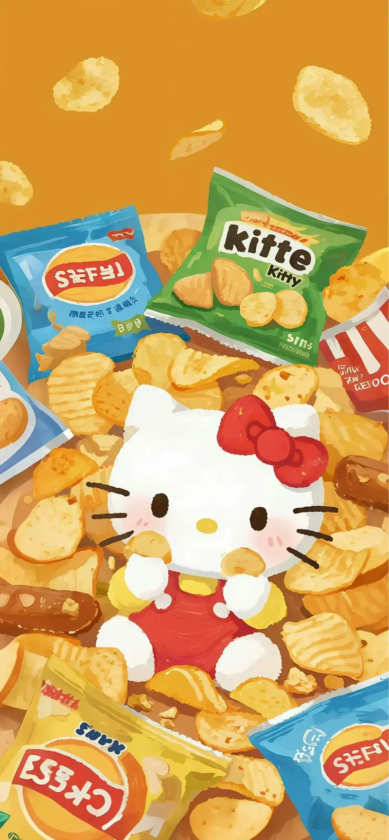Phần chủ thể trung tâm là Kitty ôm gấu bông, phía sau có nền hồng trơn rất sạch mắt. Phần chủ thể trung tâm là Kitty ôm gấu bông, phía sau có nền hồng trơn rất sạch mắt.