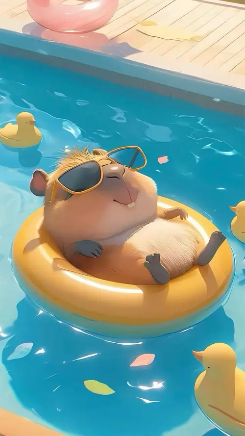 183 Hình nền Capybara cute với vẻ mặt ngơ ngác hài hước bình thản